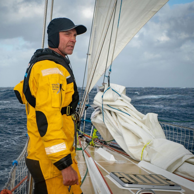 Guy Waites sailing Sagarmatha around the globe
