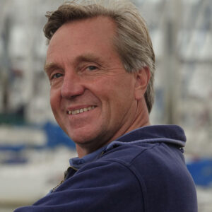 Simon Curwen sailing Clara round the world